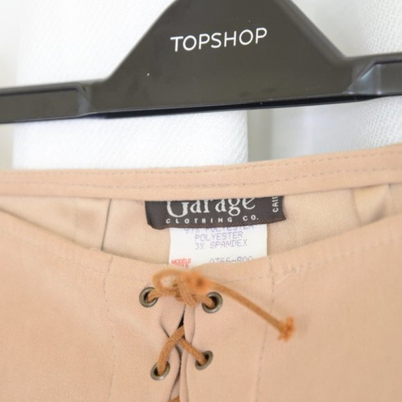 Vintage Y2K Low Rise Lace Up Flare Pants Sz 2 - Picture 5 of 7